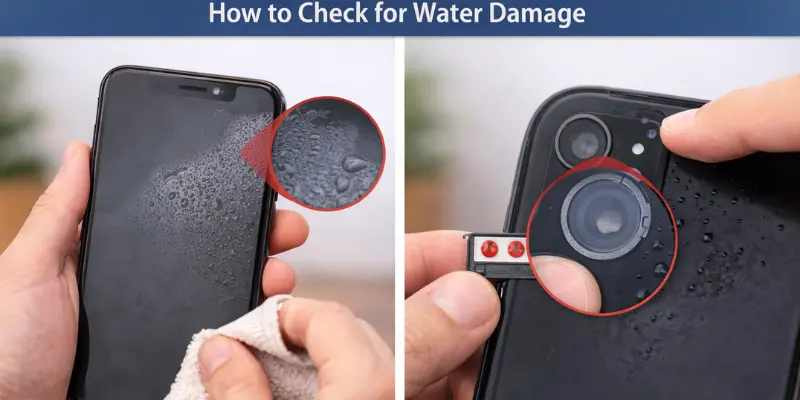 Dropped Your Phone in Water? Check for Water Damage