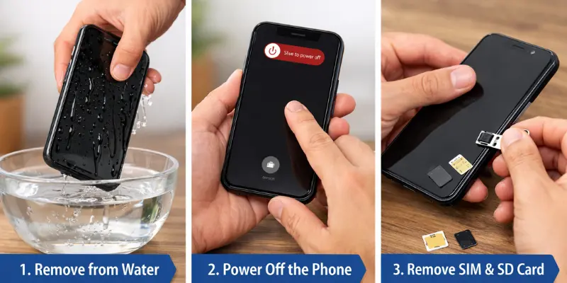 Dropped Your Phone in Water? Follow These Steps