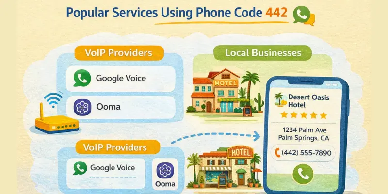 Popular services using phone code 442 with businesses