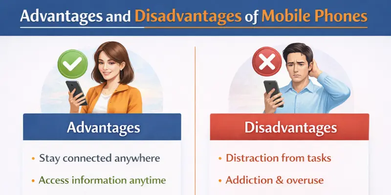 Advantages and disadvantages of mobile phone