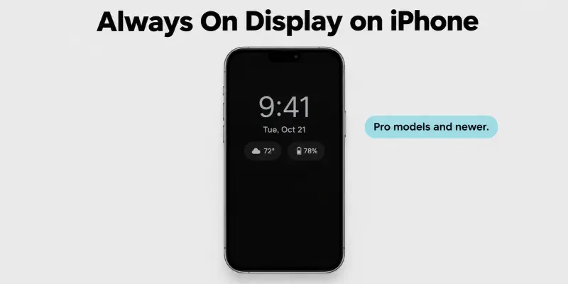 Always on display on iPhone lock screen