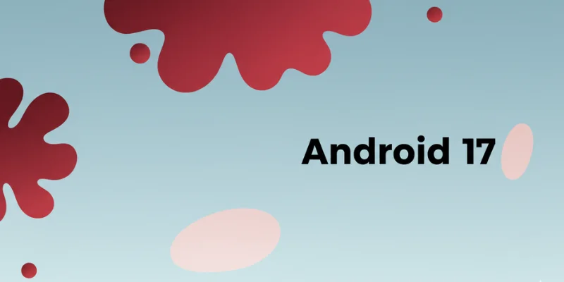 Android 17 Beta 1 abstract background design