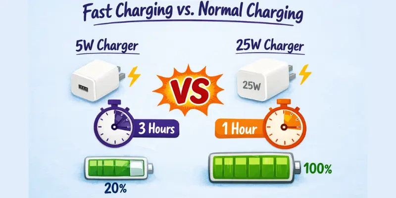 Fast charge vs normal charging speed
