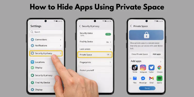 How to Hide Apps on Android Private Space