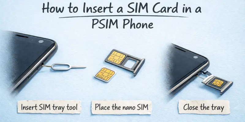 What Is a PSIM Phone SIM tray insert guide