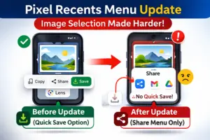Pixel Recents Menu Update Makes Image Selection Harder