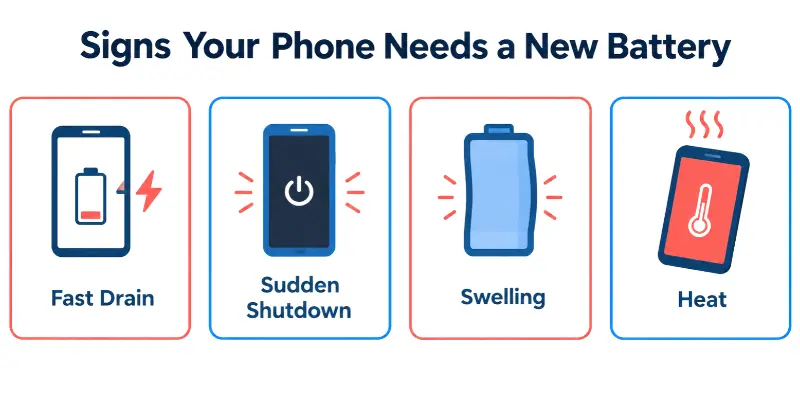 Signs of a bad phone battery