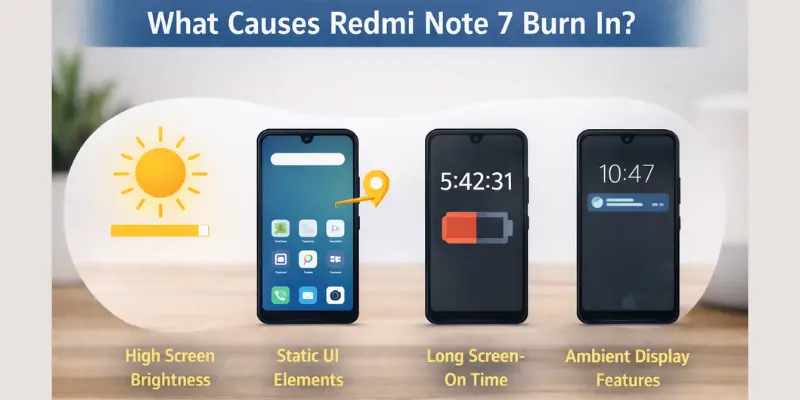 Causes of Redmi Note 7 burn in issues