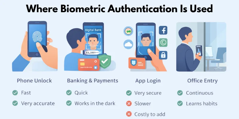 Mobile Phone Biometrics real-world use cases